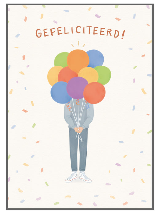 Kaart Gefeliciteerd | Ballonnen